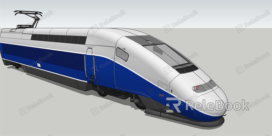 Hyundai high-speed rail train front model