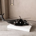 Modern Helicopter Handmade Ornaments 3d model