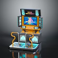 Modern game machine dancing machine large game machine 3d model