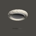 Cream wind ceiling lamp 3d model