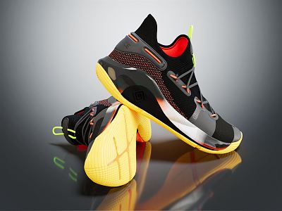 Modern Shoes Basketball Shoes Running Shoes 3d model