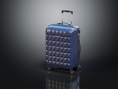 Modern luggage trolley suitcase model