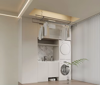 drying rack modern electric drying rack 3d model