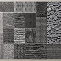 Different Stone And Tile Texture Samples With Various Surface Patterns And Designs