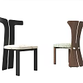 Modern Design Dining Chairs With Black White Brown Light Green Frames And Unique Backrests
