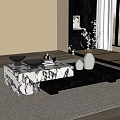 New Chinese Song Style Coffee Table 3d model