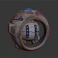 Modern camera monitor head security monitoring 3d model
