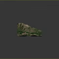 3D Terrain Model Featuring Green Vegetation Mountainous Areas And Urban Regions