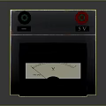 Professional Measuring Equipment With Metal Casing Analog Gauge And Black Red Components