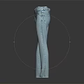 Light Blue Distressed Jeans With Front And Back View Featuring Slim Fit And Ripped Details