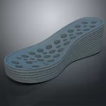 Perforated Shoe Sole With Wave Pattern And Cushioned Structure For Comfort 3d model