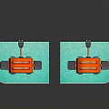 Colorful Electronic Appliance Toasters With Blue Red Smiley Faces And KyotoNica Blueprints