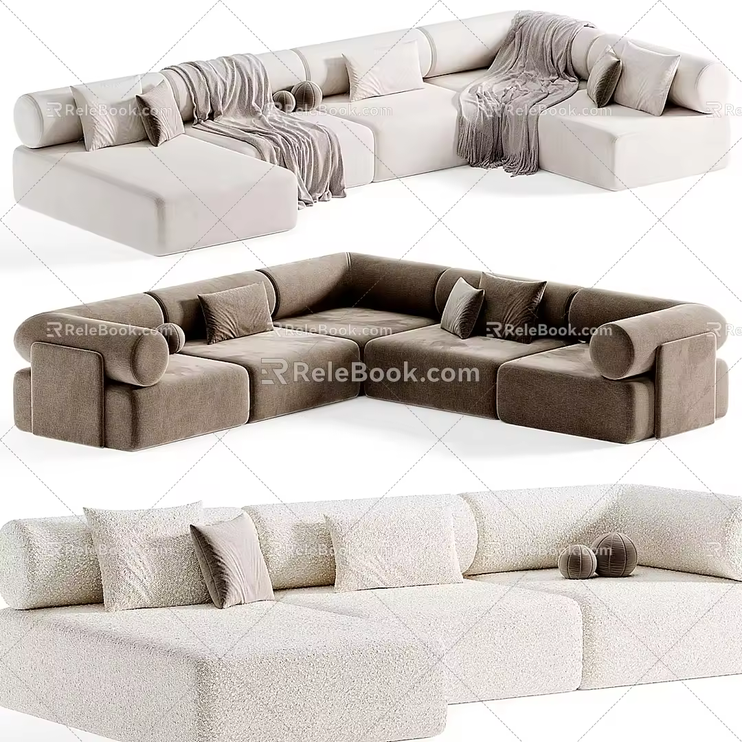 Miloti Minotti Multiplayer Sofa 3d model