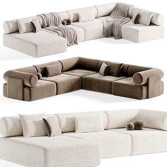 Miloti Minotti Multiplayer Sofa 3d model