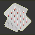 Practical Blister Pack Capsules Red And White For Daily Household Supplies