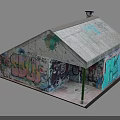 Vibrant Graffiti Art On Small Building Walls With Colorful Lettering And Creative Designs