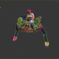 Robot Spider Robot Mecha Spider Science Fiction Spider Mechanical Spider Spider Battery Spider Tower Defense 3d model