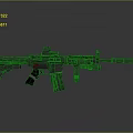 Modern Tactical Rifle 3D Rendered With Scope Grip And Metal Finish