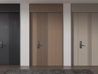 Entry door security door 3d model