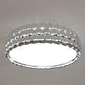 Modern Stylish Ceiling Lights With Silver Frame And Unique Decorative Designs 3d model