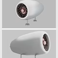Industrial Turbine Equipment Featuring White Casing Metal Stand And Internal Rotating Blade Structure