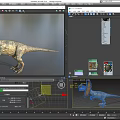 Double Crest Dragon Double Crowned Dragon Dinosaur Reptile Ancient Biology Meat-eating Dinosaur Jurassic Low Face Number Low Model Simple Model Game Movie and TV Level Super Realistic 3d model