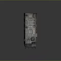 Six Wheeled Armored Military Vehicle Featuring Heavy Duty Armor Reinforced Body and Tactical Gear