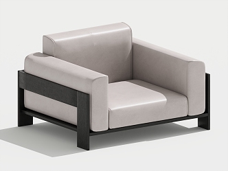 Modern Single Sofa Single Leisure Chair 3d model