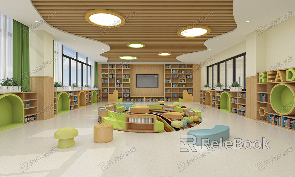 Modern Reading Room Reading Room model