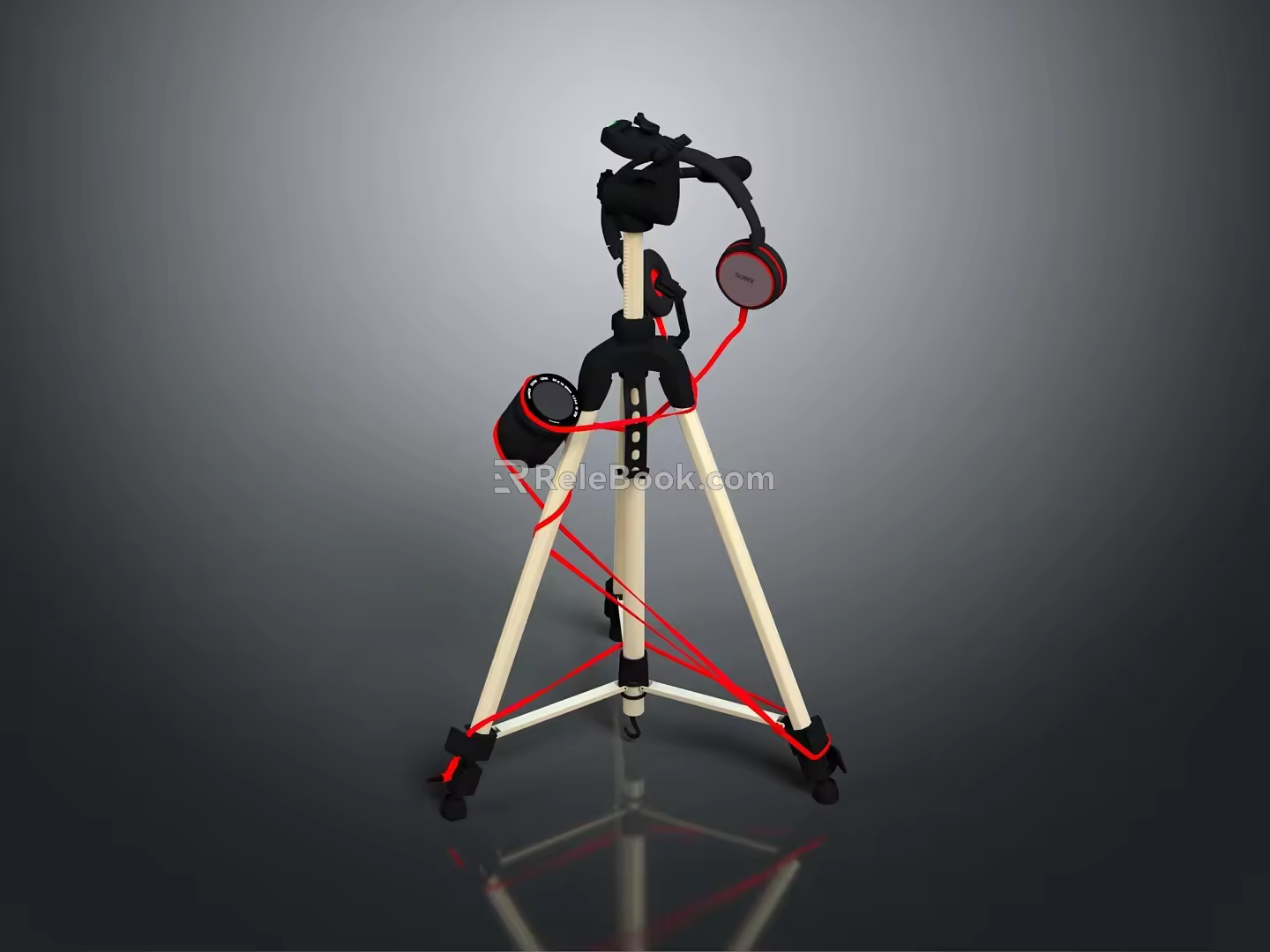 Tripod Camera Rack Camera Bracket 3d model