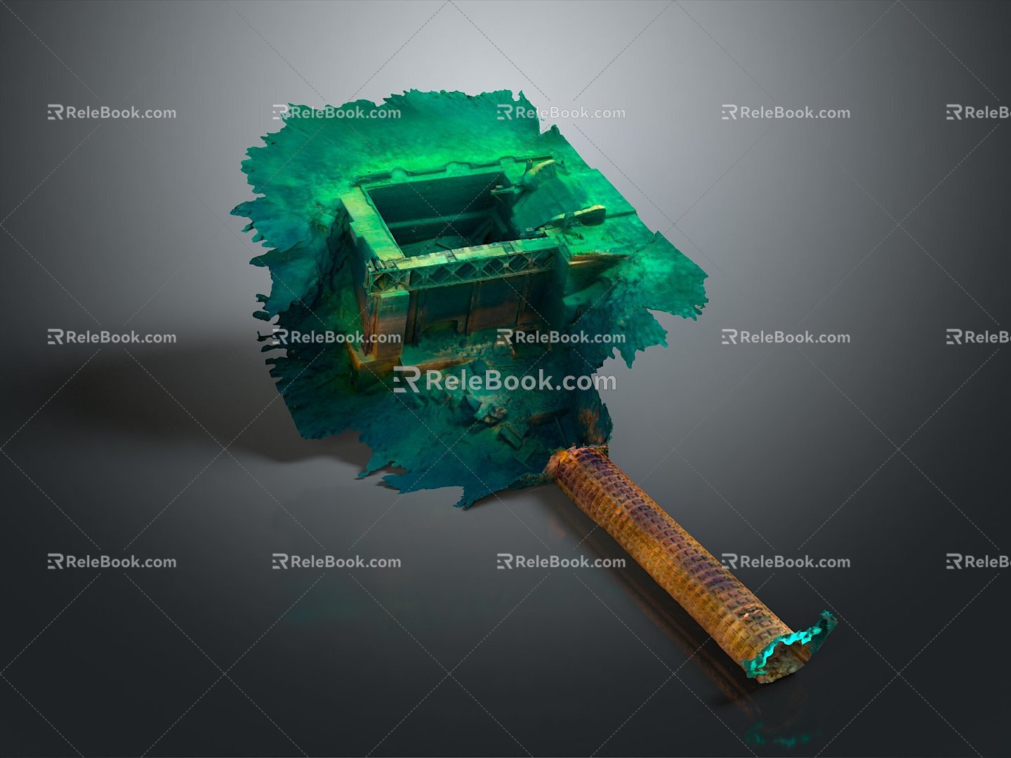 Cave Dungeon Underground Cave Game Environment Game Scene Fairy Tale Scene Fairy Tale 3d model