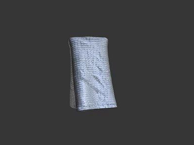 Woven Texture Cup Sleeve In Light Gray Color Against Dark Background 3d model