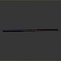 Two Decorative Illuminated Swords with Blue Red Light and Ornate Handle Designs