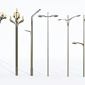 Modern Street Lamp Magnolia Lamp Swallow Lamp Landscape Lamp High Pole Lamp Cap Lighting Lamp Hua Lamp 3d model
