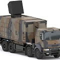 Radar Car Military Truck Missile Car Missile System 3d model