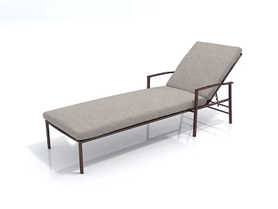 Stylish Unique Shape Sofa With Fabric Upholstery And Metal Frame Modern Lounge Design 3d model