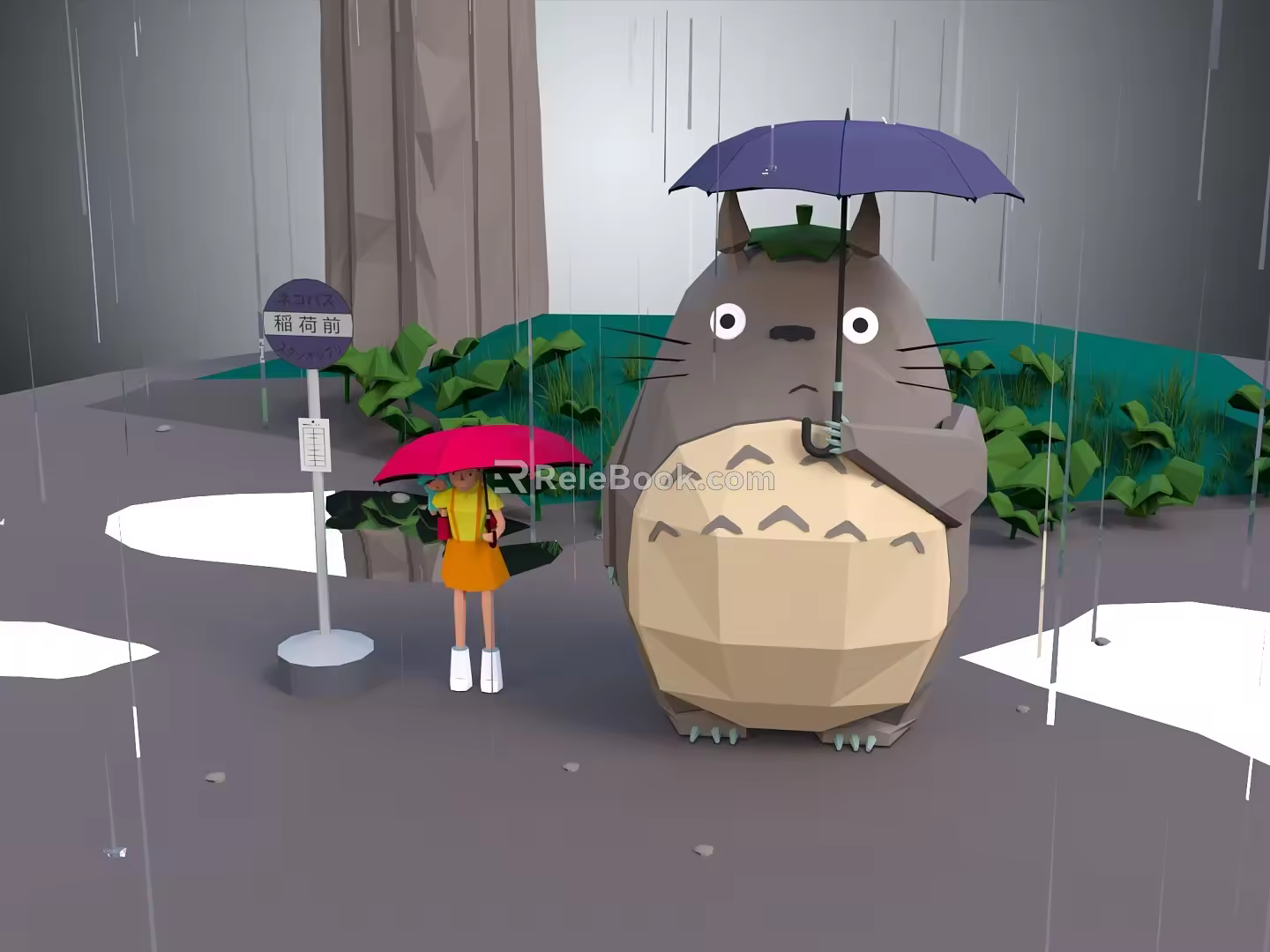 Modern Game Characters Totoro Cartoon Characters Virtual Characters Fantasy Characters Magic Characters Virtual Characters 3d model