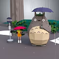 Modern Game Characters Totoro Cartoon Characters Virtual Characters Fantasy Characters Magic Characters Virtual Characters 3d model