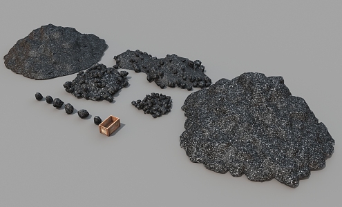 Coal mining equipment 3d model