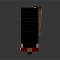 Classic Red Accordion With Black Bellows Brass Keys And Decorative Details