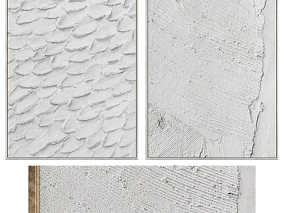 Various Decorative Wall Texture Samples With Diverse Patterns For Interior Design 3d model