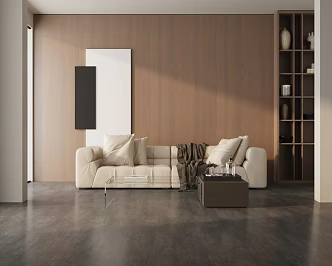 Three-seat sofa 3d model