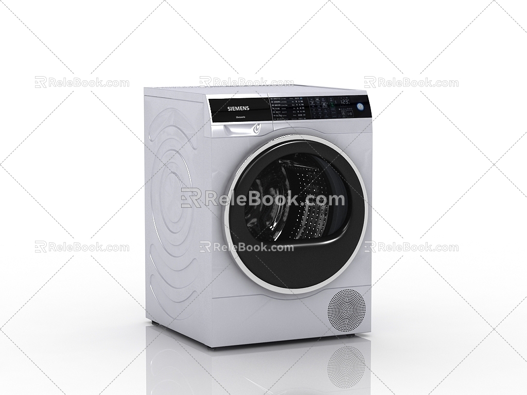 Modern washing machine drum washing machine 3d model