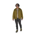 Standing foreign man in spring and summer costume with sunglasses 3d model