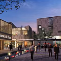 Modern Industrial Park With Riverfront Green Spaces Modern Architecture And Open Plazas