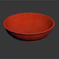 Vibrant Red Bowl As Essential Household Item For Daily Kitchen Use