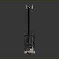 Modern Industrial Electric Stacker Featuring Transparent Cabin And Black Yellow Design