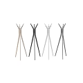 Modern Wooden Tripod Wall Decor With Hanging Hooks And Minimalist Design