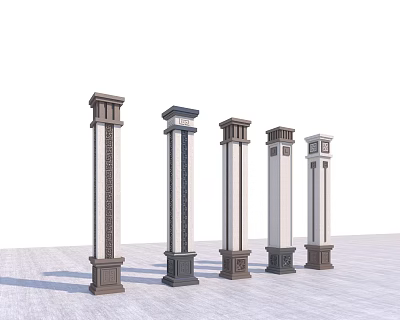 Column Column Hall Column Component Chinese Column 3d model