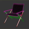 Modern Gray Leisure Chair With Metal Frame And Comfortable Seat Design